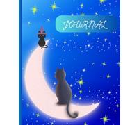 Journal: Whimsical black cats are encouraging you to write down important thoughts, feelings and daily observations. .