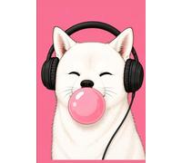 Journal White Shiba Inu Bubble Gum Pop Art: composition notebook, 100 pages, 9x6