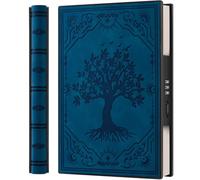 Journal with Hidden Combination Lock, A5 Tree of Life Password Notebook, Personal Diary with Lock, Lockable Journal Lined(Blue)
