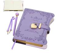 Journal with Lock and Key Set - B6 360-Page Secret Notebook & Pen | 7.87 x 5.91 in | Diary with Lock and Key | 360 pages B6 secret journal notebook with pen for women girls travel gift
