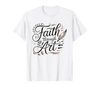 Journaling Biblico Acuarela Cristiana Arte De Fe Creativa Camiseta