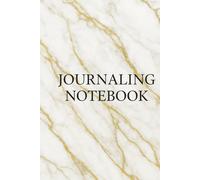 Journaling Notebook: Elegant Marble and Gold Journal with 120 Lined Pages, 6x9 in, Minimalist Luxury Notebook for Writing, Notes, and Daily Journaling