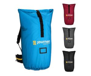 Journext 2en1 Funda de Mochila y Protector de Lluvia para Mochilas de Viaje | Funda para Mochila Viajar en avión y Tren | Flight Cover | Protección de Mochila (pacific blue, L (55 a 80L))