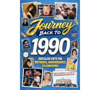 Journey Back To 1990: Nostalgic Gifts For Birthdays, Anniversaries, Celebrations: Back In Time Keepsake 1990 History Book for Mom, Dad, Grandparents, Friends, and More