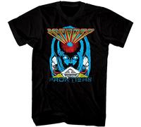 Journey Frontiers Album Cover Men's T Shirt Damen Kurzarm Vintage Rock Band Concert Tour Merch T-Shirt Black 3XL
