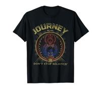 Journey Gold Don't Stop Believin' Scarab Logo Vintage Band Camiseta