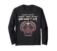 Journey Groovy Don't Stop Believin' Scarab Vintage Band Manga Larga