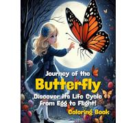 Journey of the Butterfly: Discover Its Life Cycle from Egg to Flight!: Enjoy Coloring the Butterfly's Adventure While You Learn!, Ages 4-8