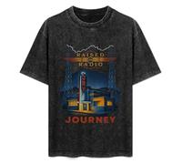 Journey Raised On Radio Mens T-Shirt Black Unisex Top tee XXL