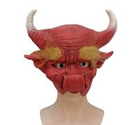 Journey To The West Leopard Bull Demon King Latex Monkey King Cosplay Máscara Cerdo Bajie Vientre Personaje Headwear Performance Requisiten Máscara Horror Headwear para Halloween Carnaval Disfraz