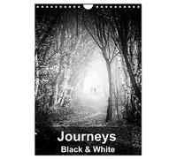 Journeys - Black & White (Wall Calendar 2026 DIN A4 portrait), CALVENDO 12 Month Wall Calendar: Timeless and emotive landscapes from the British Isles