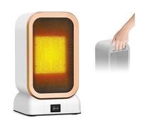 Journeyside Calefactor Bajo Consumo Cerámico PTC,Mini Calefactor Ventilador Portátil,1000W Bajo Consumo Calefactor Electrico 2 Velocidades,Protección Contra Sobrecalentamiento para Oficina/Dormitorio