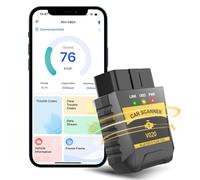 Journeyside OBD2 Diagnostico Coche, Bluetooth Diagnostico Escaner para Coches Profesionales Apoya Español, Automóvil Fallo del Motor Herramienta de Diagnosis Compatible con los Vehículos de Gasolina