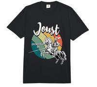 Joust Doeth It Funny REN Faire Justing Caballeros Medievales Comfort Colors Adult Heavyweight T-Shirt