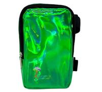 J'ouvert - Bolsa holográfica para muslo, arnés de pierna de carnaval para mujer, riñonera para exteriores, mochila de viaje con correas ajustables, Green, Talla única