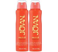 Jovan Musk Oil, Desodorante corporal,150 ml (Paquete de 2)