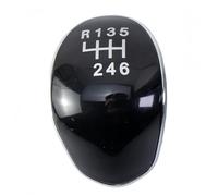 Jovarel Cubierta de la palanca de cambios Adecuado para Ford Gear Head Silver Cover Modified Car Lever(Black 6)