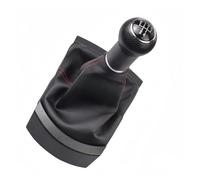 Jovarel Cubierta de la palanca de cambios Para SEAT Para Ibiza Car Styling Pomo de cambio marchas Palanca cambios Funda protectora(Red-line-5-speed)