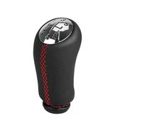 Jovarel Cubierta de la palanca de cambios Perilla de cambio marchas 17 mm y 5 velocidades para RENAULT para CLIO MK3 3 III para MEGANE MK2(Rojo)