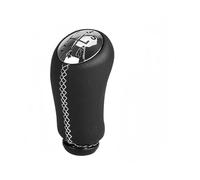 Jovarel Cubierta de la palanca de cambios Perilla de cambio marchas 17 mm y 5 velocidades para RENAULT para CLIO MK3 para MEGANE MK2 para SCENIC(Red stitch)