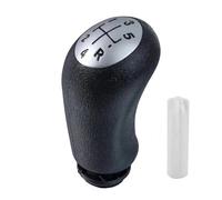 Jovarel Cubierta de la palanca de cambios Perilla de cambio marchas 5 velocidades, palanca cambios universal para Dacia para Duster(Silver-black-font)