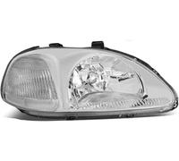 Jovarel Faro Conjunto de faros delanteros para Civic EK3 (1996-2001), parachoques delantero, faro(R)