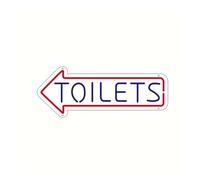 Jovarel Luz de neón Flecha de baño para luz neón, señal direccional entrada al, decoración pared con para giro a la izquierda/derecha(Left)