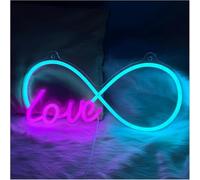 Jovarel Luz de neón Letrero de neón para LED Love para Neon para Pink, regulable, para dormitorio, bar, 21,2 x 43,4 cm