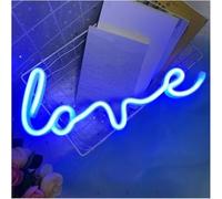 Jovarel Luz de neón Letrero de neón para luces para LED con forma amor, luz nocturna, lámpara doble alimentación para bodas en interiores(Neon-5)