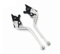 Jovarel Palanca de embrague de motocicleta Manetas de embrague freno ajustables en 9 colores para Royal para Enfield Guerrilla 450(Silver 177mm)