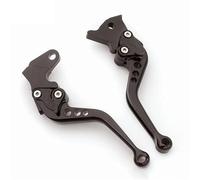 Jovarel Palanca de embrague de motocicleta Manetas de embrague freno ajustables en 9 colores para Royal para Enfield Guerrilla 450(Black 147mm)