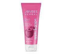 Jovees Herbal Apple & Grapefruit Pack |120gm x Pack of 1 | With Apple, Apricot & Peach Extracts | For Uneven Skin Tone | All Skin Types |Improve Skin Texture | Rejuvenate Skin | Radiant & Fresh Look