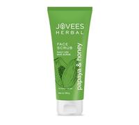 Jovees Herbal Papaya & Honey Face Scrub For Women/Men | Size: 100ml x Pack of 1 | Skin Type: Normal to Dry Skin |Neck and Face | Mud Purifies | Deep Cleanses Skin | For Tanned & Pigmented Skin