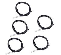 JOVERI 5 piezas 1M 10K B3950 Sensor de temperatura de termistor, capaz de soportar de -25 a 125 grados Celsius, sonda de sensor de temperatura NTC sensible Las sondas tienen una carcasa de acero inoxi