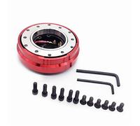 JOVERI Adaptador de Cubo de liberación rápida Ultrafino for Volante de Coche, Kit Universal, Accesorios for Coche Adaptador de Cubo de Volante(Rot)