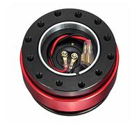 JOVERI Aluminio 6 Agujeros Universal Coche Auto liberación rápida Volante Snap Off Hub Adaptador Boss Kit Adaptador de Cubo de Volante(Rot)
