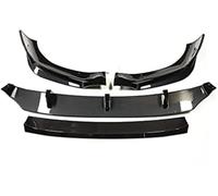 JOVERI Divisor de alerón de Barbilla Difusor de alerón Parachoques Delantero, para X6 G06 M-Sport 2020 2021 2022 2023 Kit protección Inferior Labio Divisor Coche(Black Carbon Fiber Look)