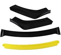JOVERI Divisor de alerón de Barbilla Kit Universal de Divisor Labios para Coche, difusor alerón Parachoques Delantero, para E46 E90 E60 E36 E39 F10 F20(Black Yellow)