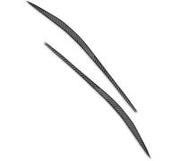 JOVERI Etiqueta engomada de la Cubierta del párpado del Ajuste de la decoración de Las Cejas del Faro, for Alfa Romeo, Giulia 15-2024 Fibra de Carbono Negro Moldura de ceja para Faros Delanteros