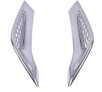 JOVERI For la Cubierta de la luz antiniebla Delantera Estilo 22, Marco Decorativo Brillante galvanizado, Tira Brillante for carrocería Exterior Embellecedor de Faros antiniebla para Coche