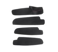 JOVERI For Mazda, 6 2006 2007 2008 4 unids/set cubierta de cuero microfibra del Panel la manija puerta coche Juego de paneles interiores de puerta de coche(Armrest Black-red)