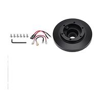 JOVERI Kit de Adaptador de Cubo de Jefe Corto for Volante Kit de Adaptador de Cubo de liberación rápida de Aluminio Negro, for, E36 318 325 328 840 850 E39 M3 Z3 Adaptador de Cubo de Volante