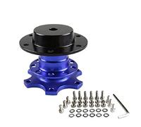 JOVERI Kit Universal de liberación rápida for Volante, Adaptador de Cubo de Rueda, Cubo de Volante de 6 Orificios Adaptador de Cubo de Volante(Blue)