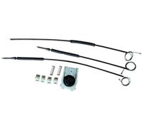 JOVERI Para Megane, para Ii Mk2 2 4/5 puertas 2002-2013 2014 2015 2016 Kit de reparación regulador ventanilla delantera izquierda/derecha Regulador de ventana eléctrica(BLACK Front Left)