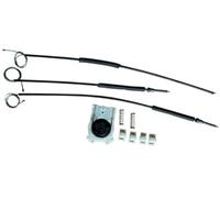 JOVERI Para Megane, para Ii Mk2 2 4/5 puertas 2002-2013 2014 2015 2016 Kit de reparación regulador ventanilla delantera izquierda/derecha Regulador de ventana eléctrica(BLACK Front Right)
