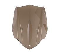JOVERI Parabrisas de Motocicleta con Soporte Montaje y Pantalla deflectora Flujo Aire, for, MT-03 2016 2017 2018 Parabrisas de Motocicleta(Braun)