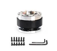 JOVERI Volante de Carreras de Aluminio Universal, Adaptador de Cubo de liberación rápida a presión, Kit Boss, Volante Deportivo for Coche Adaptador de Cubo de Volante(Schwarz)