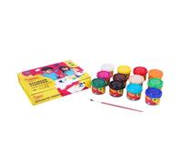 Jovi 152818 - caja de 12 botes de tempera escolar de 35 ml, gel licuad