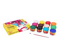 Jovi 152818 - Caja de 12 botes de tempera escolar de 35 ml, gel licuado en colores vivos, 1 unidad, Multicolor