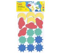Jovi - 16 Esponjas de 4 Formas diferentes, estampadores infantiles | Ideal para témpera o pintura de dedos, accesorios de pintura para niños